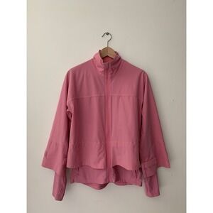 Sweaty Betty Fast Lane Running Jacket Peony Pink Sz S Performance Sport Barbie